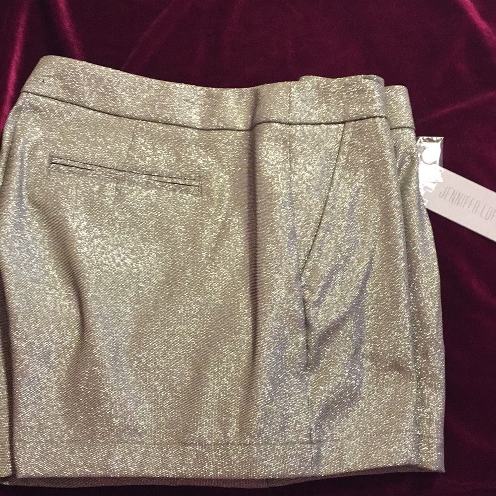 JLo Ravishing Rio Silver Glitter Smokin'Hot Shorts NWT. - Picture 3 of 8